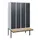 locker met bank,HxBxD 1950x1200x815mm,4vak,vak B 300mm,cil.-slot