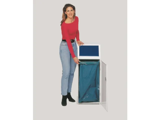 Conteneur De Tri Sélectif 69L Anneau De Serrage Autocollant Papier Po