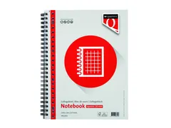 Collegeblok Quantore A4 ruit 10mm 23-gaats 100vel 70 Gram