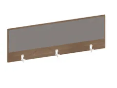 baliepaneel,v. bureau,aanbouw achter,B 1400mm,NT-cherry,BN8078-grijs