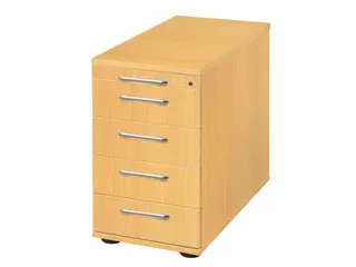 stationaire ladeblokken,HxBxD 720-760x428x800mm,4lade(n),mat.-lade - 1