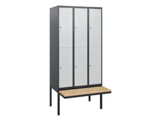 Dubbeldekse dekenkist,HxBxD 1950x900x815mm,3x2vak.,vak B 300mm - 1