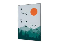 Wanddecoratie Textiel Set A1 Zon en Vogels