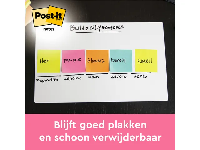 Memoblok 3M Post-it 655 76x127mm Energetic Colours