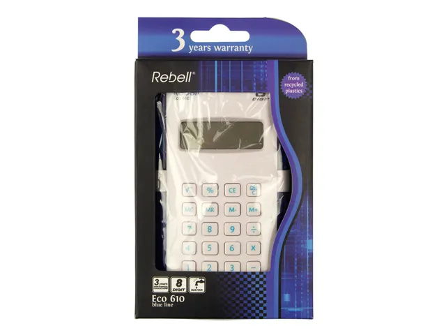 Calculator Rebell ECO 610 WB wit