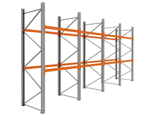 palletstelling,basis+3xaanbouw,HxBxD 3360x7800x1100mm,vakl. 3000kg