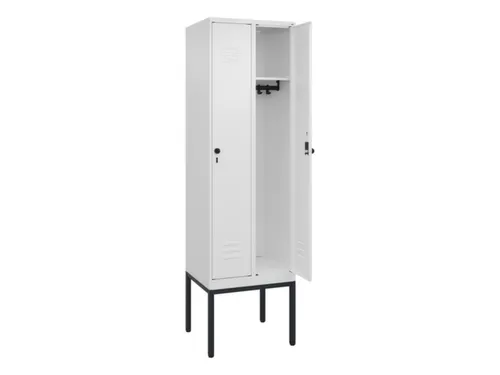 locker,HxBxD 2120x600x500mm,2vak,vak B 300mm,draaigrendel