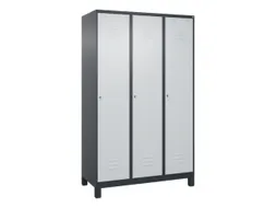 locker voor scheiding van kleding,HxBxD 1950x1200x500mm,3vak
