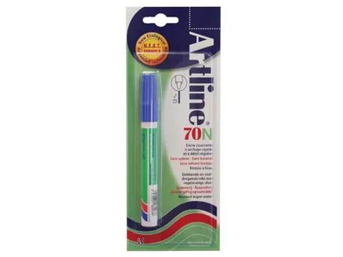 Permanent marker Artline 70 blauw (op blister)