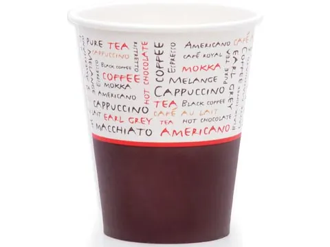 Drinkbeker uit karton 230 ml diameter 80 mm 1000 stuks