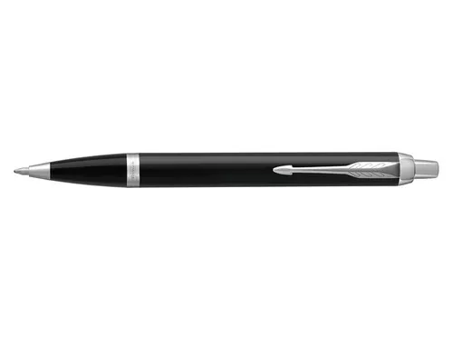 Balpen Parker IM Black Lacquer CT Medium Blauwe inkt