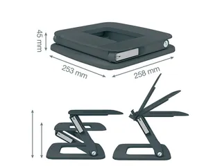 Leitz Ergo Laptopstandaard verstelbare multihoek Grijs - 9
