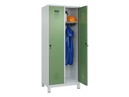 locker,HxBxD 1950x800x500mm,2vak,vak B 400mm,draaigrendel,voeten