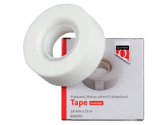 Onzichtbaar plakband Quantore 19mmx33m