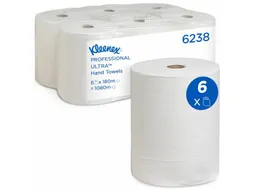 handdoekrol 6238 Ultra Airflex 2-laags wit 180mx19.8cm 6 stuks