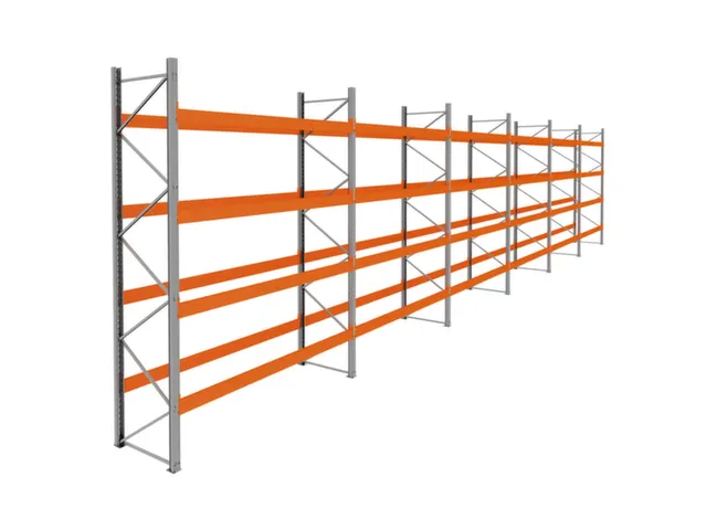 palletstelling,basis+5xaanbouw,HxBxD 4620x22300x1100mm,vakl. 3400kg