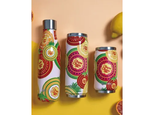 Thermosbeker Les Artistes Paris blik 500ml Chupa Fruit met rietje