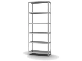 magazijnstelling,grondveld,HxBxD 2500x1000x400mm,vaklast 125kg - 2