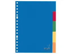Tabblad Kangaro A5 Venster Pp 120mµ Assorti 17-gaats 5-delig