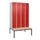 locker met bank,HxBxD 2120x1200x815mm,4vak,vak B 300mm,draaigrendel