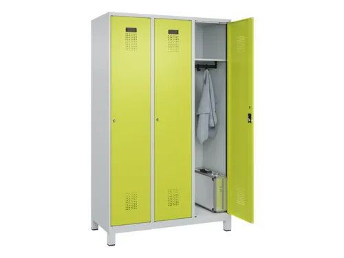 locker,HxBxD 1950x1200x500mm,3vak,vak B 400mm,cil.-slot,voeten