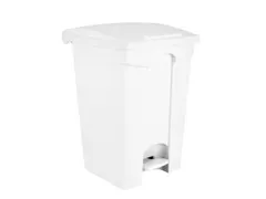 Contitop,afvalbak met pedaal 45L wit