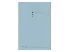 Dossiermap Esselte folio 3 kleppen manilla 275gr blauw