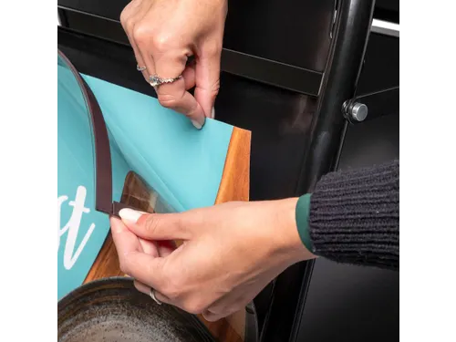 A-Bord Elegant Staal met Logopaneel A1 zwart