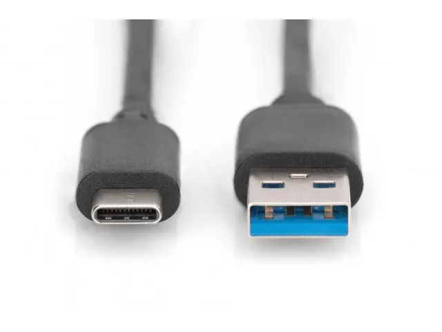 USB Type-C-aansluitkabel Type-C - A St/St 1,0m 3A 5 GB 3,0 Zwart