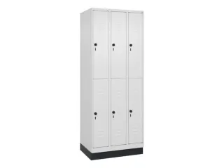 dubbeldekse locker,HxBxD 1950x750x500mm,3x2vak.,vak B 250mm - 1