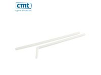 CMT Drinkrietjes Flexibel Plastic wit 21x0.6cm 5000 Stuks