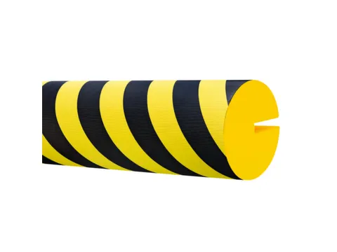 profielbescherming,cirkel,LxØ 1000x150mm,EVAC-schuim,geel/zwart