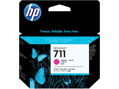 HP 711 Inktcartridge CZ135A Magenta High Capacity Origineel
