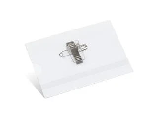 Naambadge Kangaro 60x90mm doos a 24 stuks met clip, speld en insteekka - 1