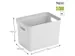 Sigma Home opbergbox 18L wit - 35x24,6x24,3cm