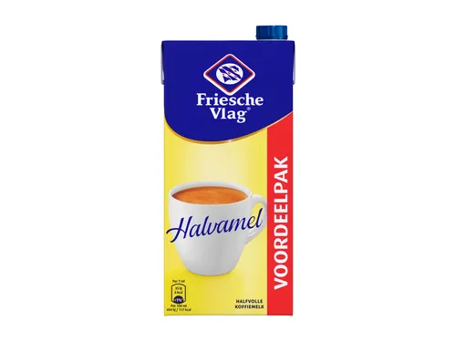 Koffiemelk Friesche Vlag halvamel 930ml
