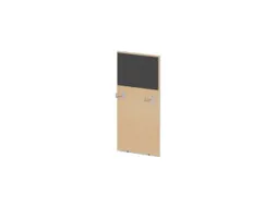 baliepaneel bureau aanbouw links NE-esdoorn BN8010-antraciet 600mm