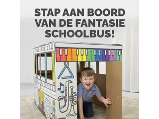 Kartonnen Speelbus Bankers Box Play inkleurbaar - 6