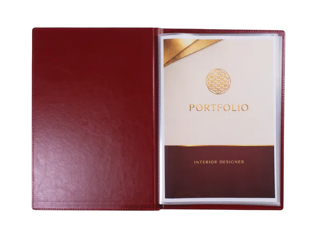 Showalbum Multo Hannibal A4 20 tassen bordeaux kunstleder