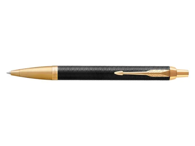 Balpen Parker IM Premium Black GT Medium Blauwe inkt