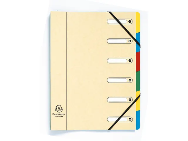 Sorteermap Harmonika vensters 6 vak ass