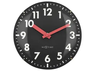 Tafelklok Nextime Duomo Mini 20 cm zwart gebolde glazen lens - 2