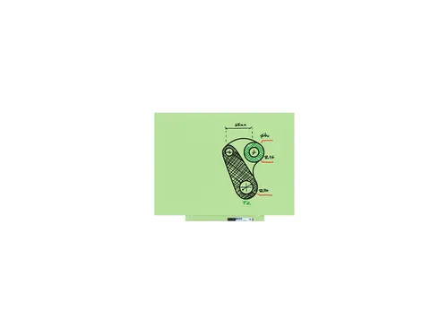 Whiteboard Rocada Skincolour 55x75cm groen gelakt
