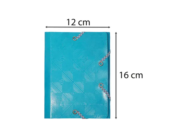 Elastomap 3 Kleppen In Gelamineerd Glanskarton Assorti