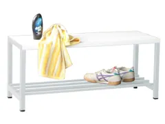 Omkleedbank L 1000mm Kunststof Zitlatten Met M. Schoenenrek Ral5010