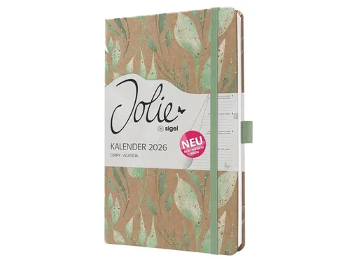 Weekagenda Pure A5 2026 (NL/FR/EN/DU) Sparkle Leaves Hardcover
