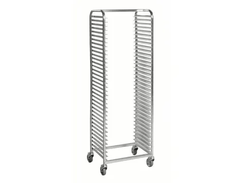 dienbladwagen,draagverm. 150kg,36etage(s),Dienbladschap,zilverkleurig