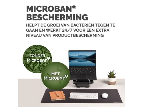Bureau-onderlegger Fellowes Breyta zwart 80x40cm