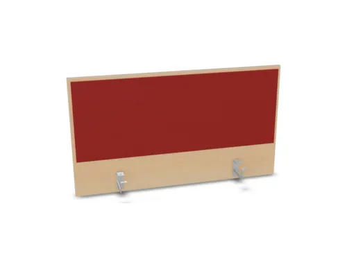 opzetpaneel,v. bureau,aanbouw achter,B 1000mm,NE-esdoorn,BN4011-rood