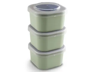 #*Lunch set Groen Sigma home food set 3 stuks9,3 x 9,3 x 16,7 cm - 1